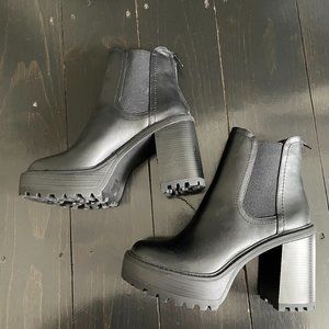 Madden Girl Kamora Chain Hardware Moto Boot Women's